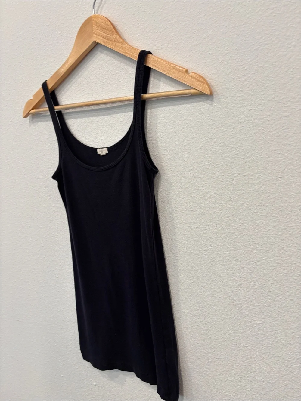 J. Crew Women’s 100% Cotton Navy Ribbed Scoop Tank Size XXS